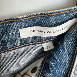 The Emmylou Long Skirt in Denim Blue